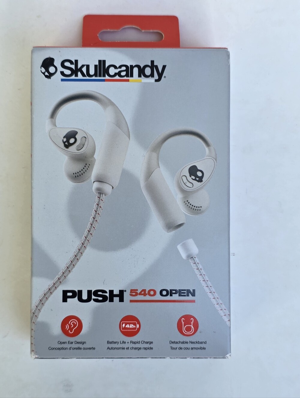 Skullcandy PUSH 540 OPEN True Wireless Open Ear Earbuds White Bluetooth New